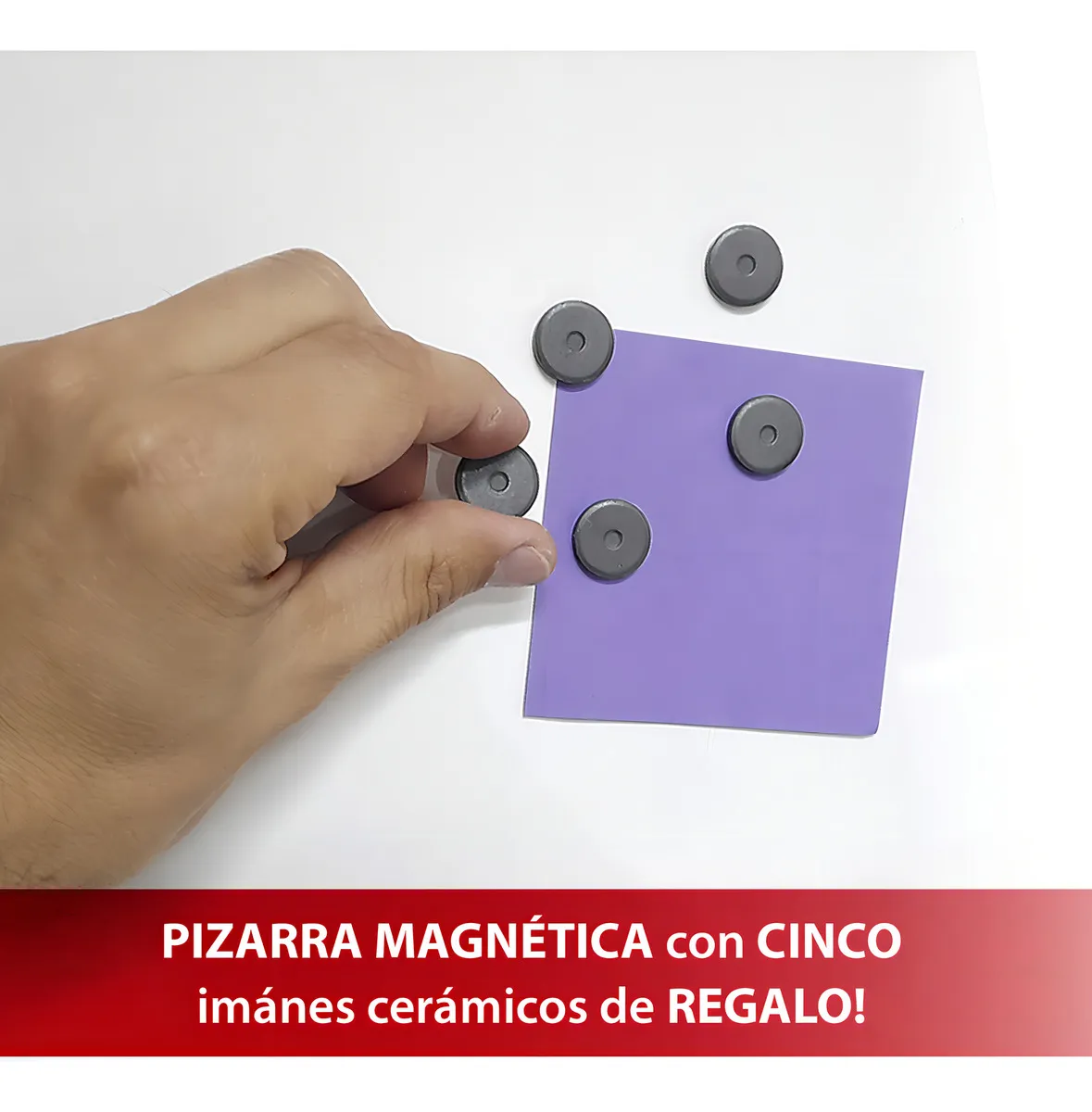 Pizarraspremium Pizarra blanca magnetica 80x120cm multiuso marco pvc - Imagen 3